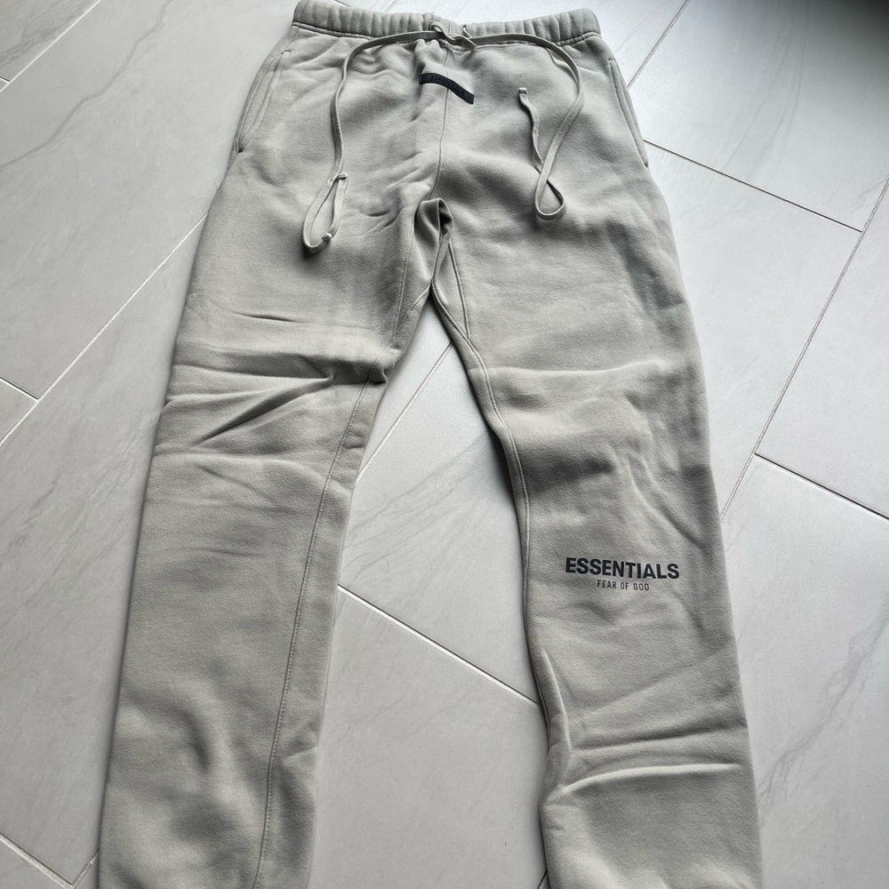 Fear of God Essentials Light Gray/ green  Joggers